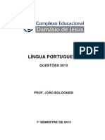 Prof.º João Bolognesi - Material de Apoio (Questões) - 08.06.2013
