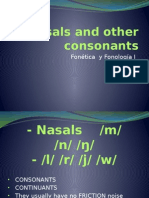Nasals and Other Consonants