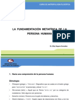 Diaposit. Fundamentación Metafísica de La Persona