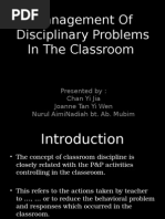 Download Management of disciplinary problems in the classroomppt by Amar Akmal SN285061520 doc pdf