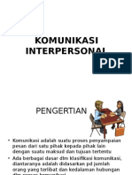 Komunikasi Interpersonal, Blok 1