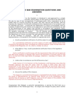 2013 Sample Bar Examination Questions and Answers: v. Senate of The Philippines, G.R. No. 196271, October 18, 2011)