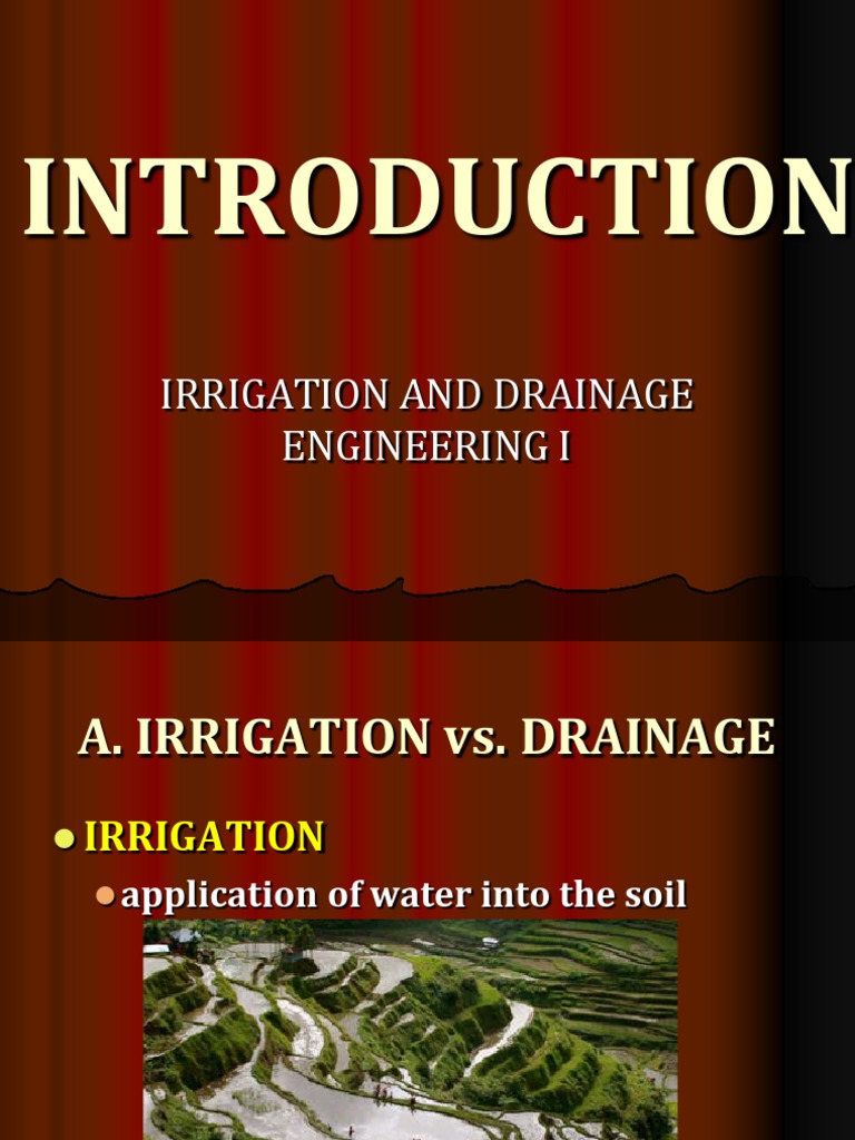 thesis about irrigation system in the philippines