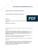 Os Efeitos Da Violência Na Constituição Do Sujeito Psíquico