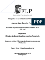 Actividad, Ejemplos de Muestreo Basados en La Vida Real