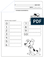 Atividade 1º Ano de Matematica