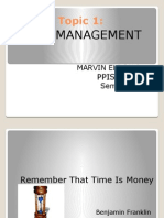Time Management: Topic 1