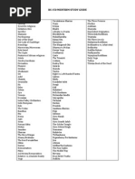 RS 150 Midterm Study Guide