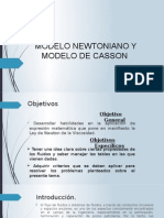 Modelo de Newton y de Casson Scrib