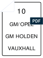 GM Opel Manual