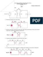 EEN3321 Network Analysis II Homework 4 Solutions