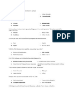 Industrial Gases Exam