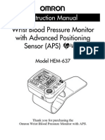 Omron Blood Pressure Monitor Manual