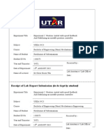 Receipt of Lab Report Submission (To Be Kept by Student)