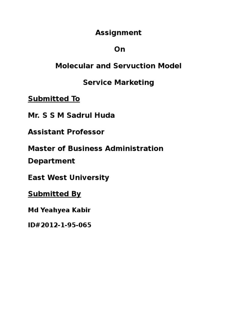 Molecular and Servuction Models in Marketing | PDF | Automated Teller ...
