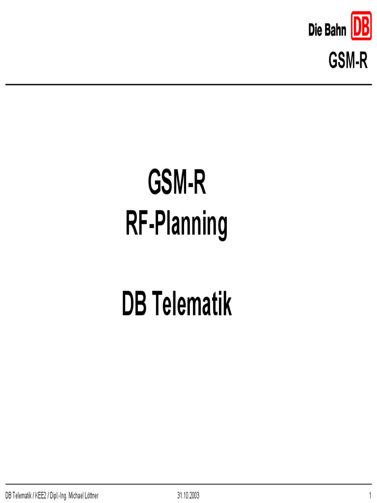 Railway RF Planning Guide | PDF | Decibel | Telecommunications Engineering