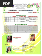 Classroom Program - 2015-2016