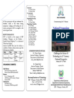 National Symposium 2015 Leaflet