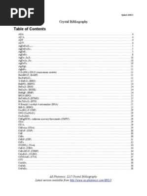 Crystals | PDF | Nonlinear Optics | Laser