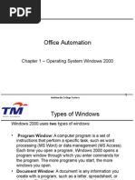 Office Automation: Chapter 1 - Operating System Windows 2000