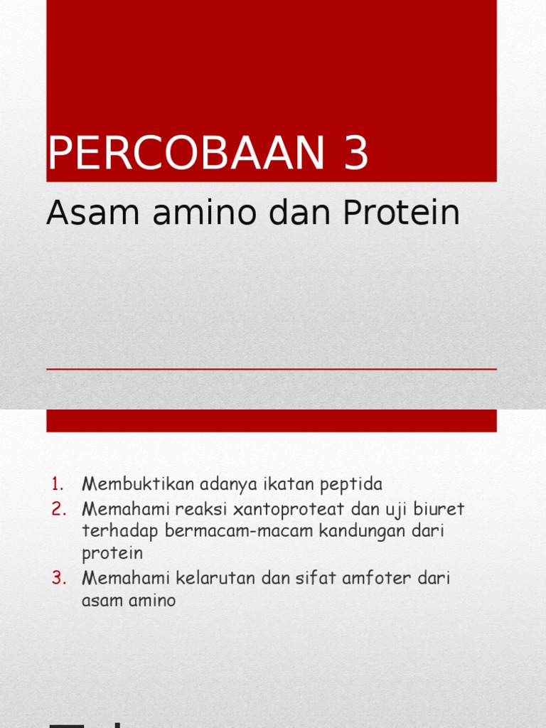 Biokimia Asam Amino Dan Protein