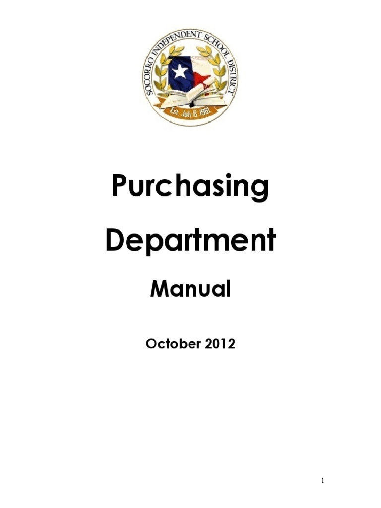 Purchasing Manual | PDF | Request For Proposal | Procurement