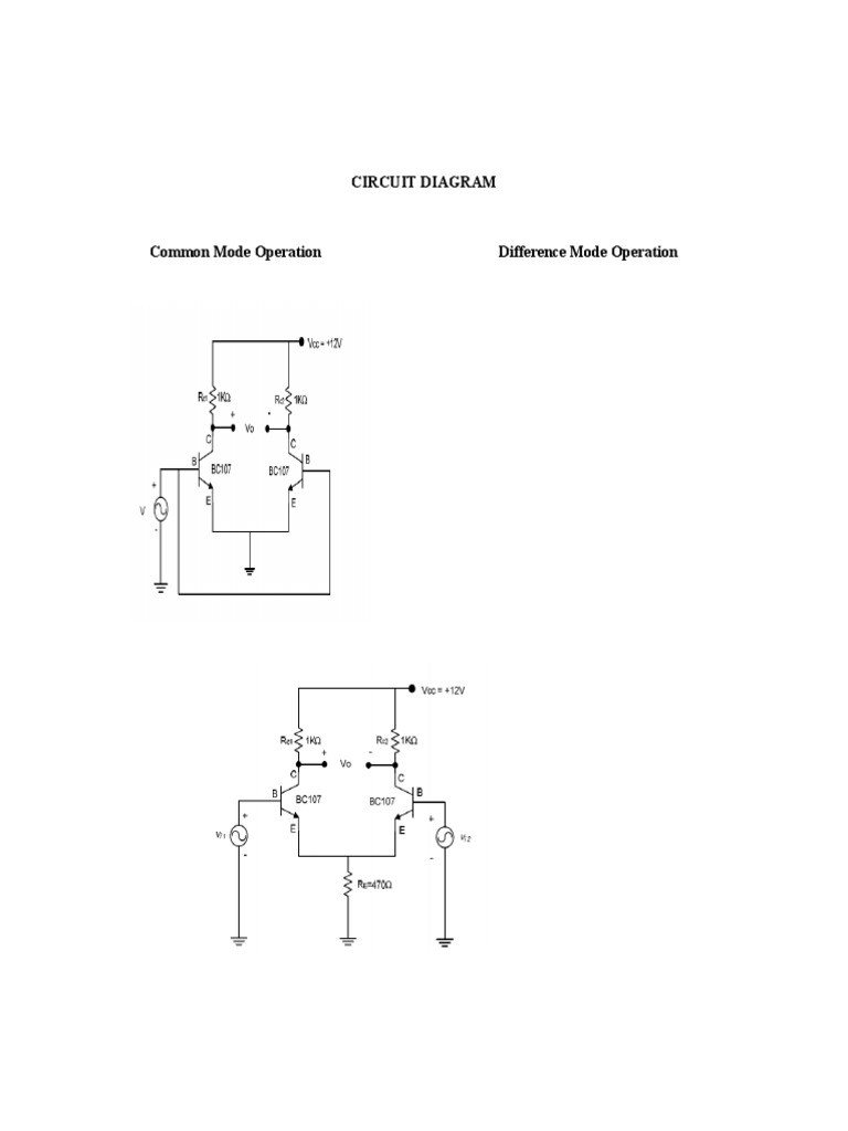 Differential Amplifier Lab Experiment PDF