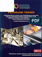 (2012) Juknis Restrukturisasi ITPT 2012