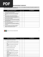 Development Checklist