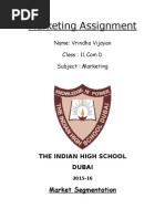 Market Segmentation Assignment