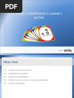 Ideas Tema4. Enseñando a sumar y restar.