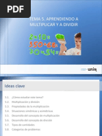Ideas Tema5.Aprendiendo a multiplicar y dividir.