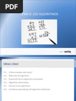 Ideas Tema9. Los algoritmos.