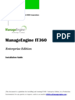 ManageEngine It360 Ent Editon Install Guide
