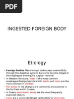 Ingested Foreign Body