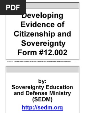 Dev Evidence of Citizenship