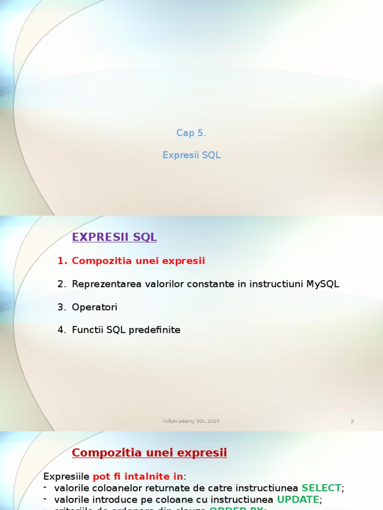 SQL - Cap 5 New | PDF