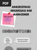 Download Administrasi Organisasi Dan Manajemen by mirave21 SN285169961 doc pdf