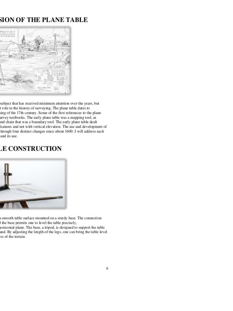 Detailed Analysis of Plane Table Surveying | PDF | Surveying ...