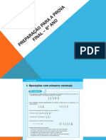 Preparação para A Prova Final - 6º Ano - Matemática