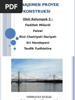 Download MANAJEMEN PROYEK KONSTRUKSI  permasalahan jembatan Kukar by JonnyOo SN285175577 doc pdf