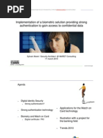Download Implementation of a Biometric Solution Providing Strong Authentication to Gain Access to Confidential Da by Sylvain MARET SN28518314 doc pdf