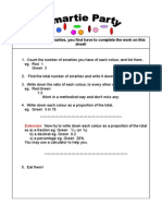 In Order To Eat The Smarties, You First Have To Complete The Work On This Sheet!