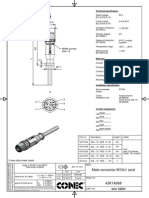 Male Connector M12x1 Axial: Technical Specification