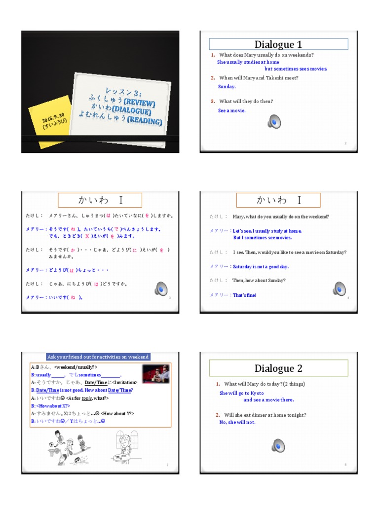 9.30 Ch3 Dialogue and Reading | PDF