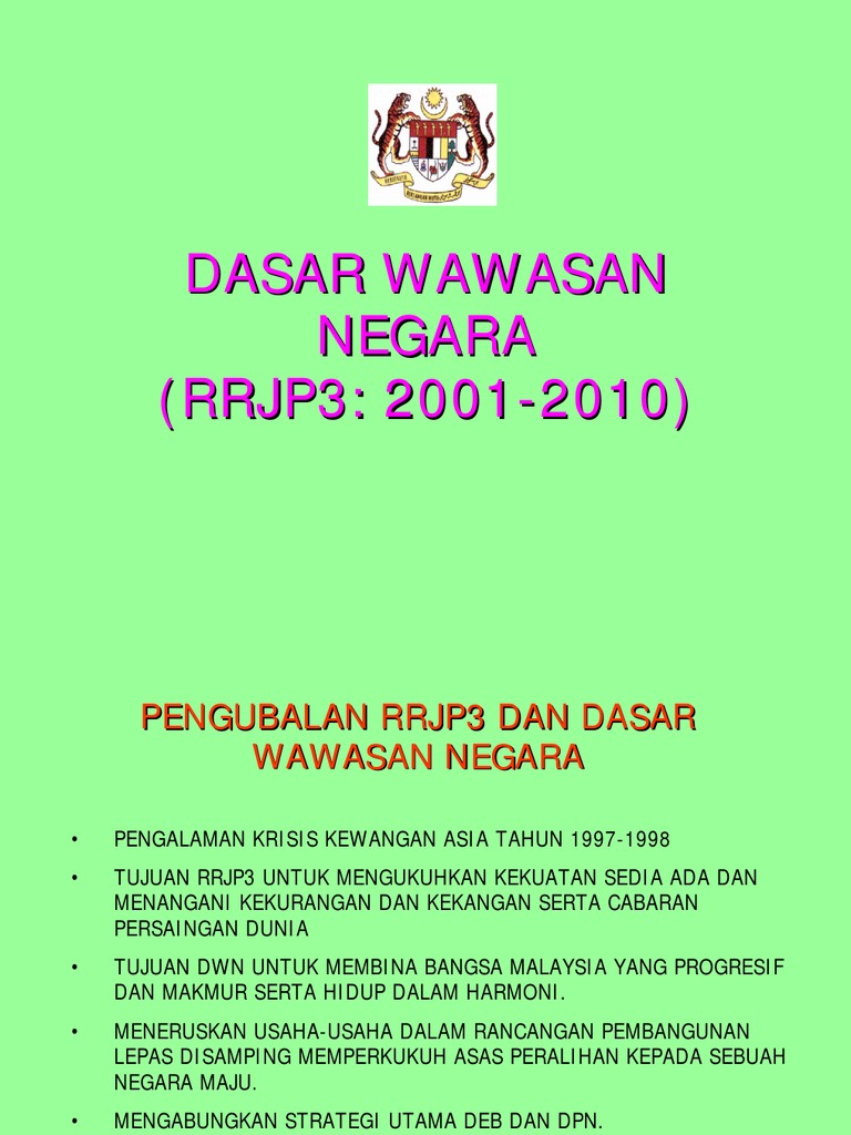 Dasar Wawasan Negara 1  PDF  Malaysia  Selat Malaka