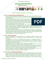 Historiografia Brasileira, Comentários Às Obras PDF