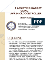Blind Reading Gadget Using AVR Microcontroller