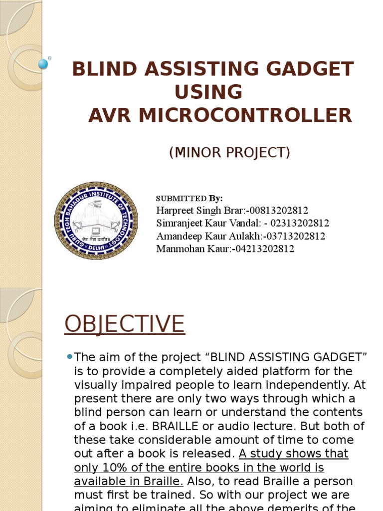 Innovative Book Reader for the Blind | PDF | Visual Impairment ...