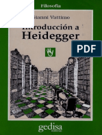 Vattimo Gianini Introduccion A Heidegger PDF